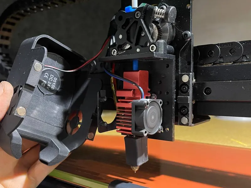 Magnetic toolhead cover for air cooler Tronxy Veho