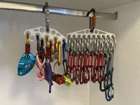 gear/carabiners organizer, various sizes, 6 walls