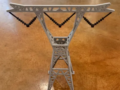 765 kV Lattice Transmission Tower — Display Model