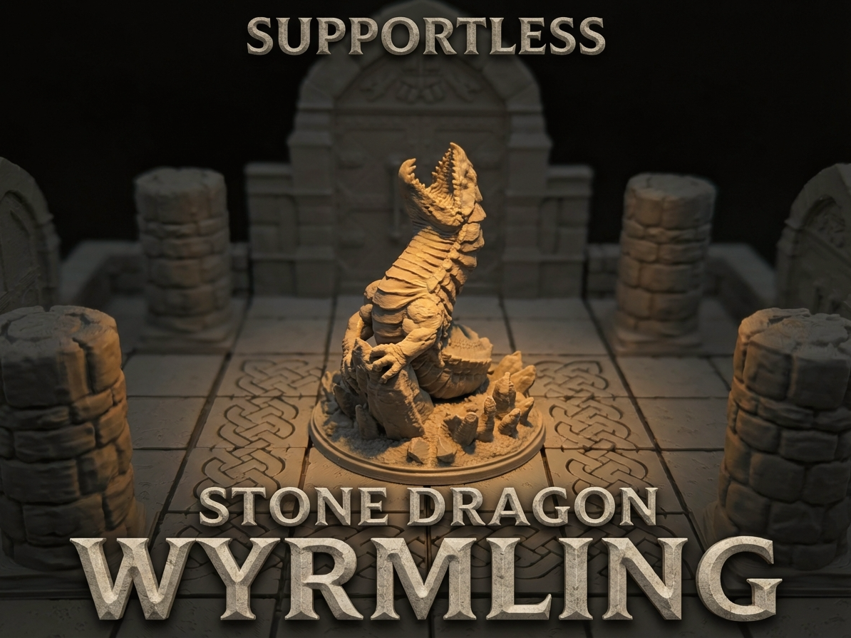 Stone Dragon Wyrmling (supportless)