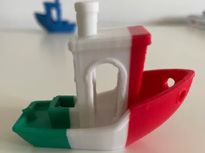 Benchy tricolor flag