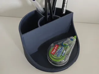 Compact Desk Organizer - Pen Holder & Tray