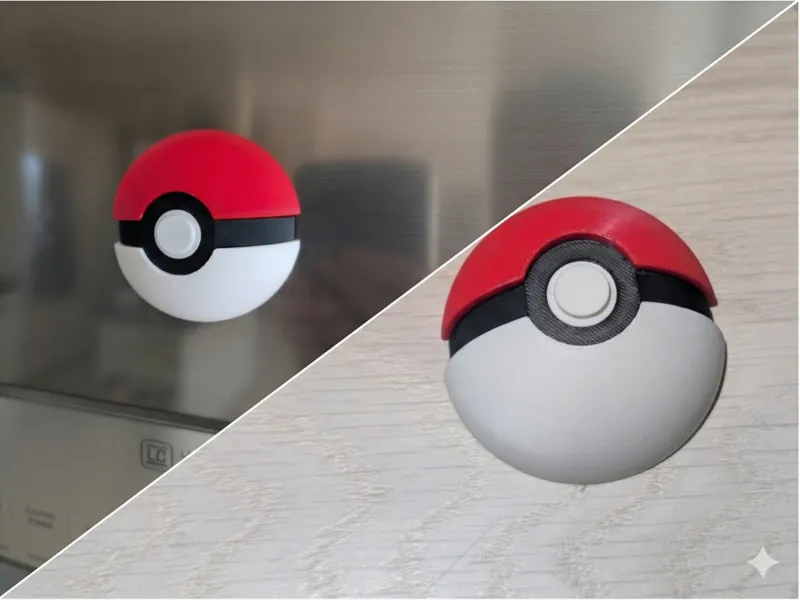 Half Pokeball - No AMS / AMS Ready and Magnets