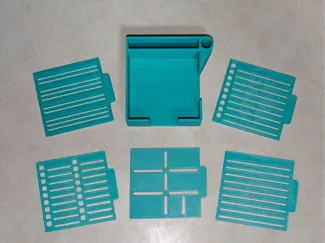 Sticky Note Holder with Stencils