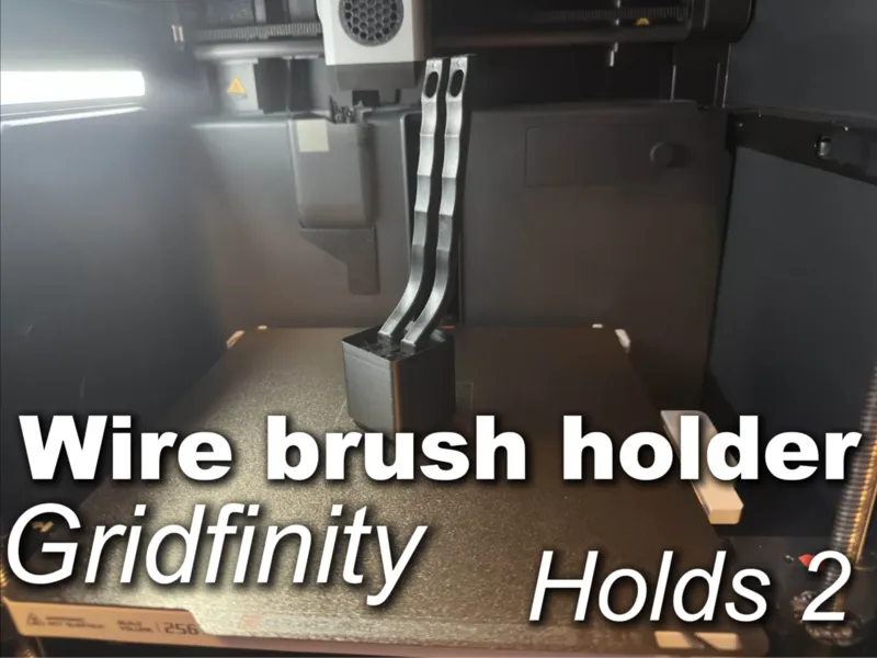 Gridfinity wire brush holder