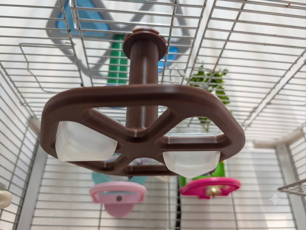 Miniatura 4 do modelo 3D Carousel Bird Feeder & Interactive Toy 