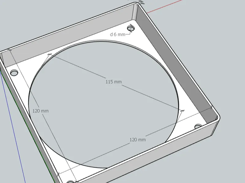 120mm Fan Case / Lüftergehäuse