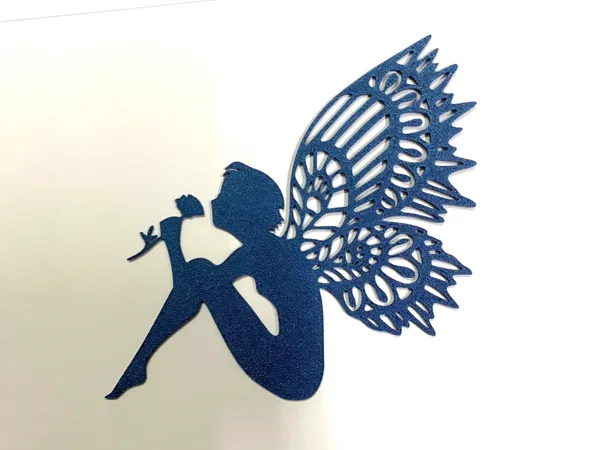 Silhouette fée papillon