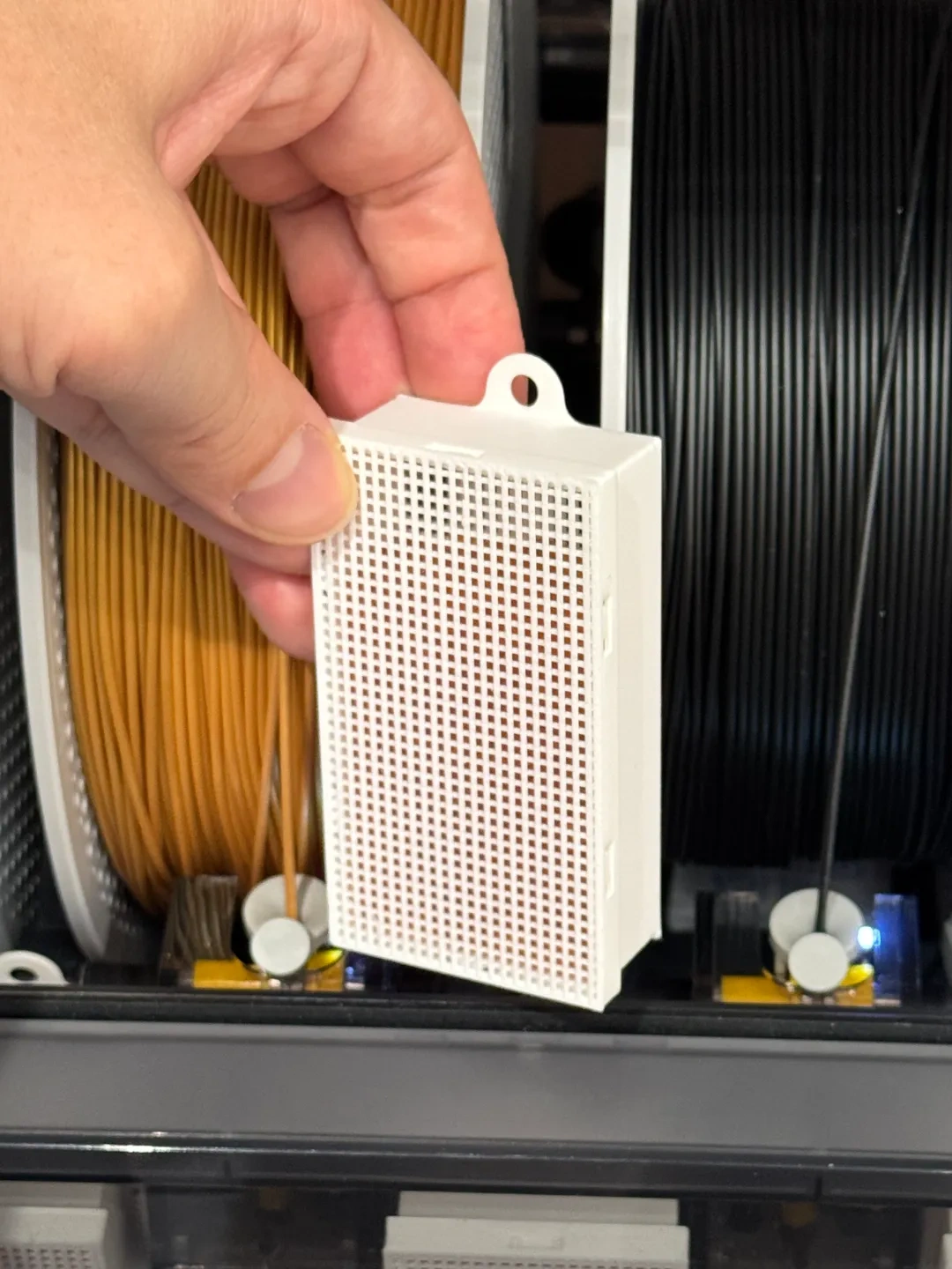 Miniatura 2 do modelo 3D 超省材料的网格盒子，仅需14.3g，24分钟快速打印干燥剂盒