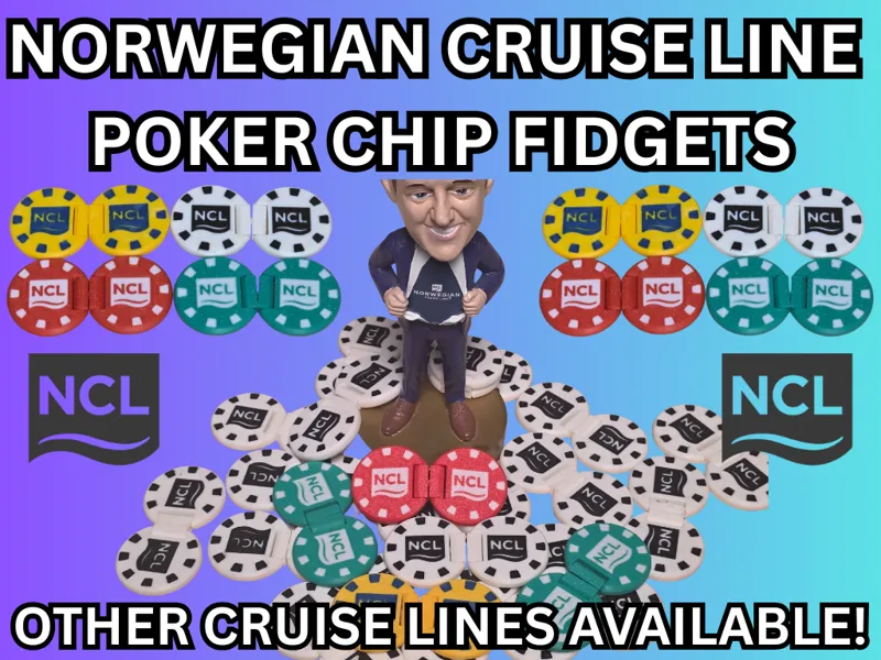 Norwegian Cruise Line Poker Chip Fidget Flipper