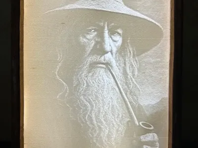 Gandalf the Grey - Litophane Lamp