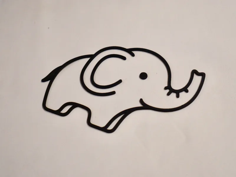 귀여운 코끼리 벽 장식 (Cute elephant wall art)