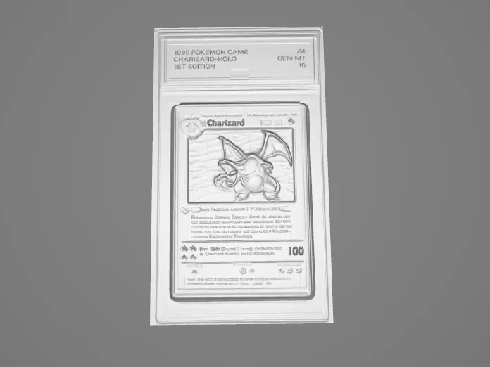 PSA 10 Graded 1st Edition Charizard Lithopane