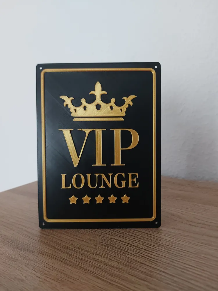 VIP Lounge Sign by Scotty1978 MakerWorld: Download Free 3D Models