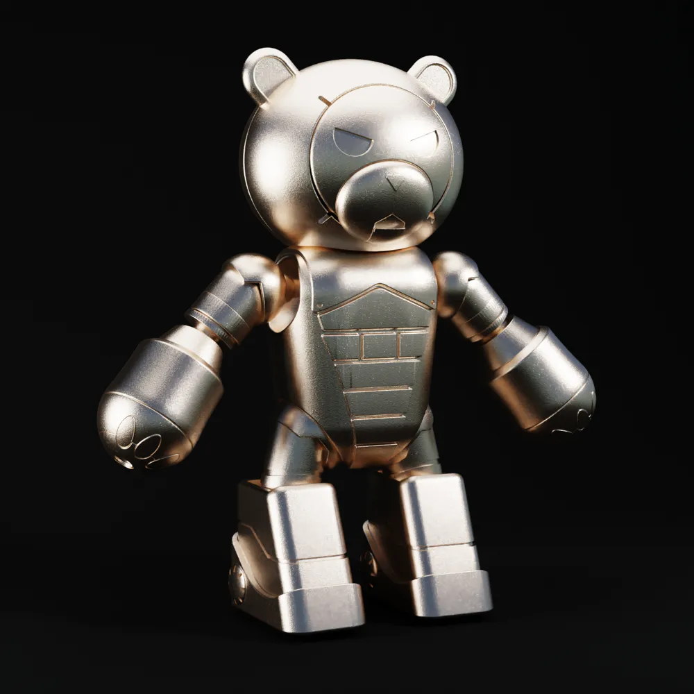 くま KUMA-02 Beargguy II (KUMA-02 ベアッガイII) - Free 3D Print Model