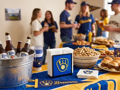 Interchangeable Napkin Holder - Milwaukee Brewers