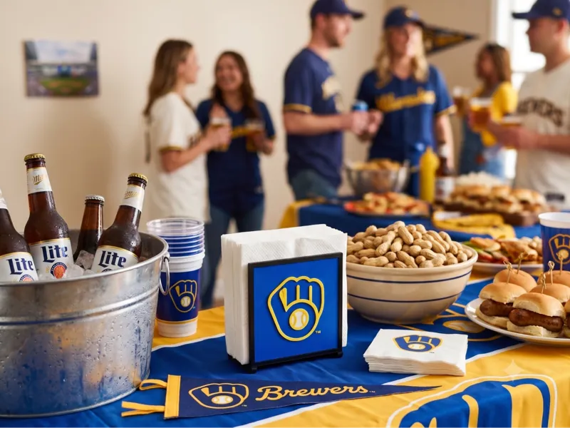 Interchangeable Napkin Holder - Milwaukee Brewers