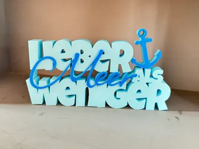 Rather more sea than less lettering