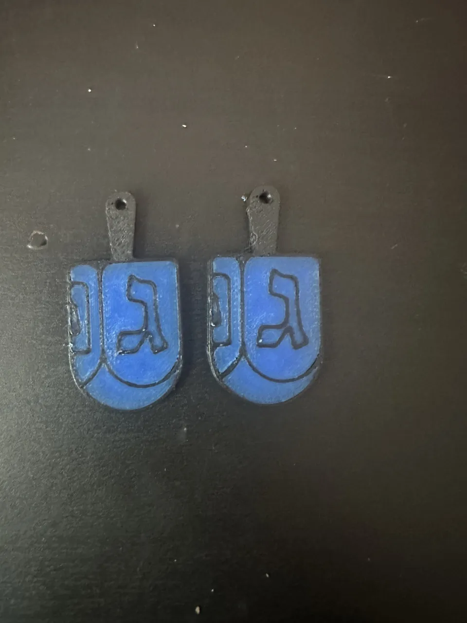 Dreidel Earrings view 2