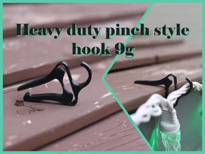 Heavy Duty pinch style hook for Christmas lights