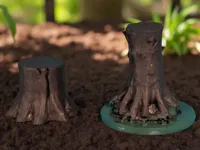 Souches d'arbre miniatures pour diorama — photo 1