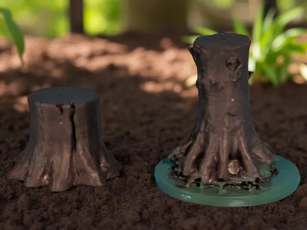 Souches d'arbre miniatures pour diorama