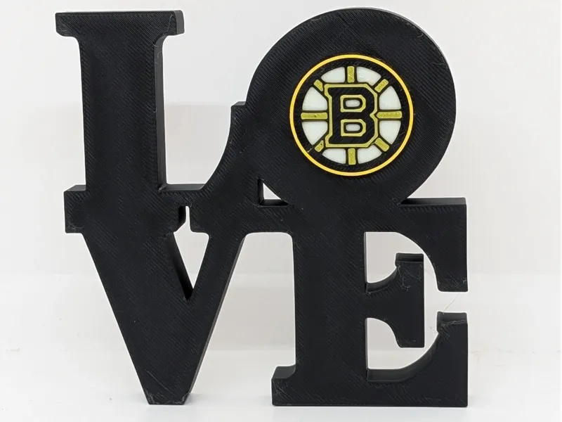 Boston Bruins Love Park Sign