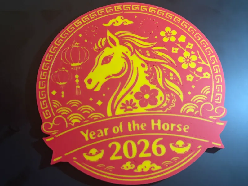 Year of the Horse 2026 – Decorative Coaster