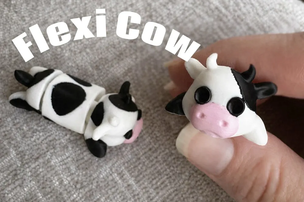 Cow Flexi - Free 3D Print Model - MakerWorld