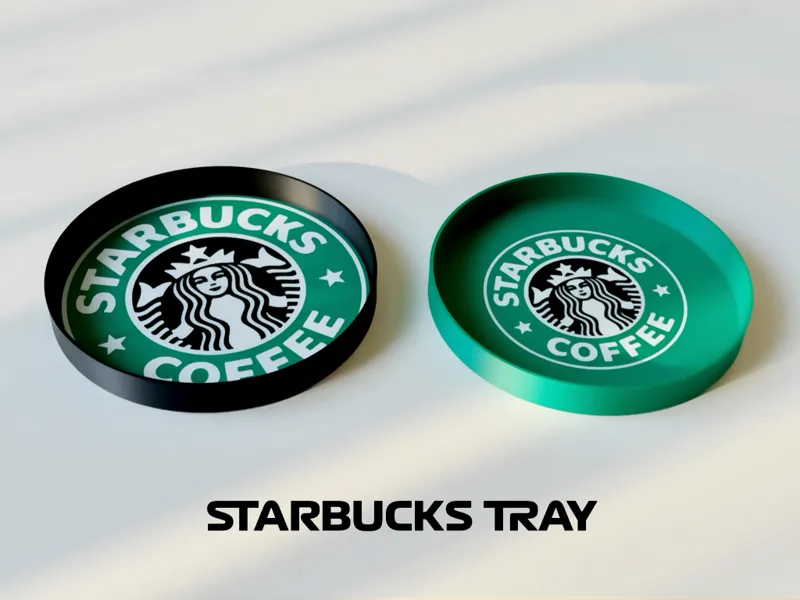 Starbucks tray plate bowl 4 snack candy cookie nut