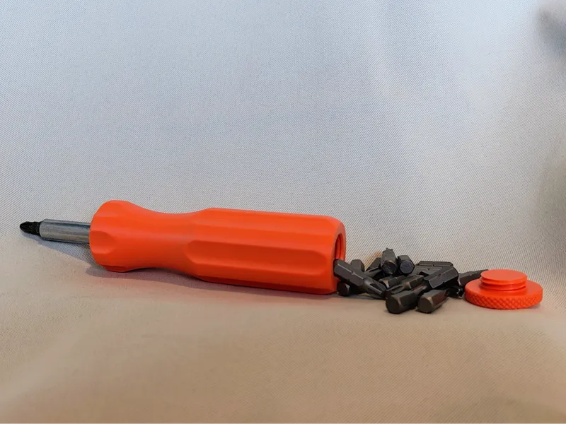 Hex Bit Screwdriver with Storage for bits