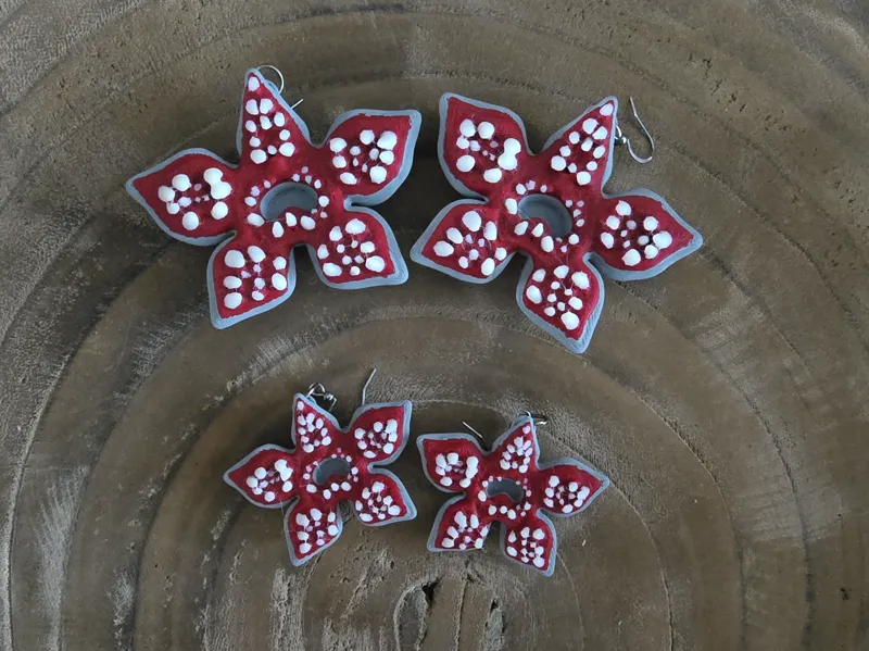 Demogorgon earrings
