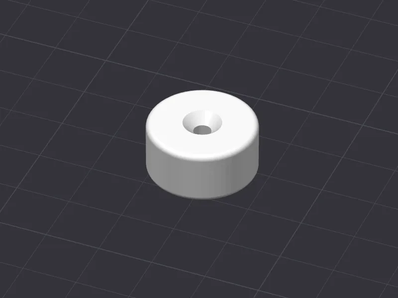 10mm Distanzhalter mit Senkloch 3mm