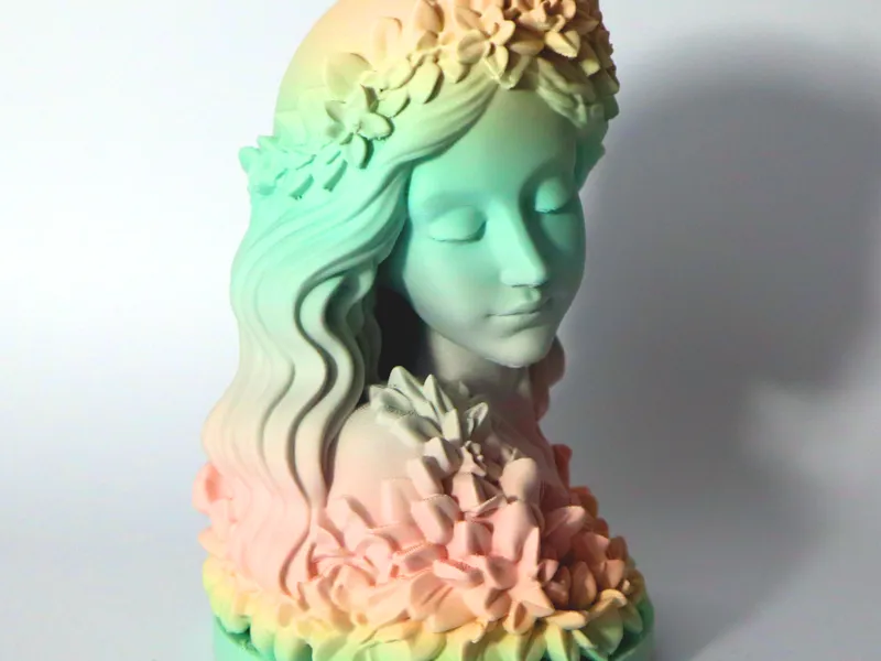 Floral Woman Sculpture