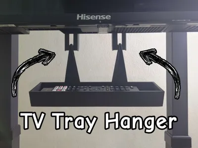 Multi-Purpose TV Tray Hanger