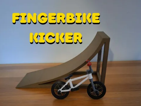 Tapa o cubierta: Fingerbike kicker ramp — referencia de MakerWorld