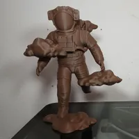 Sculpture astronaute Au-delà des nuages — photo 2