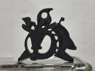 P-chan keychain accessory