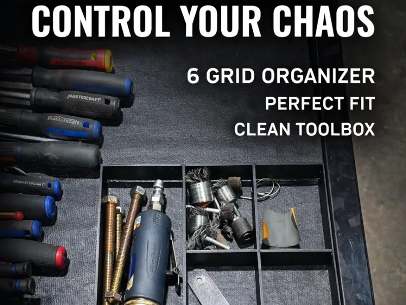 Ultimate Trunk Divider 6 Grid Tactical Storage Box