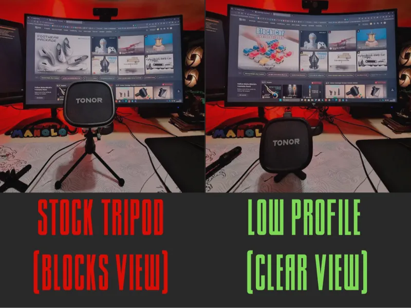 Tonor TC30: Low Profile Stand - Visibility Fix