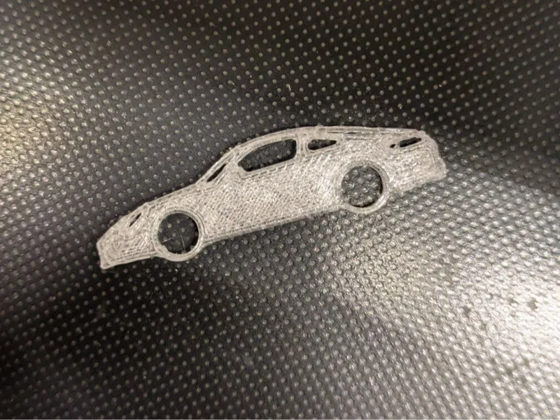 Porsche 911 Carrera S Silhouette Keychain