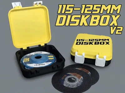 Snaplock 115-125mm Disk Box V2 for Angle Grinder
