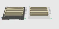 3 Length way slots, With and without slop for Pens