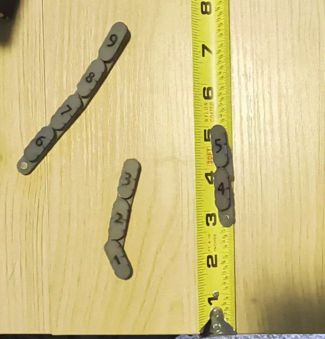 Magnetic Flex Ruler (1" segment, print in place)