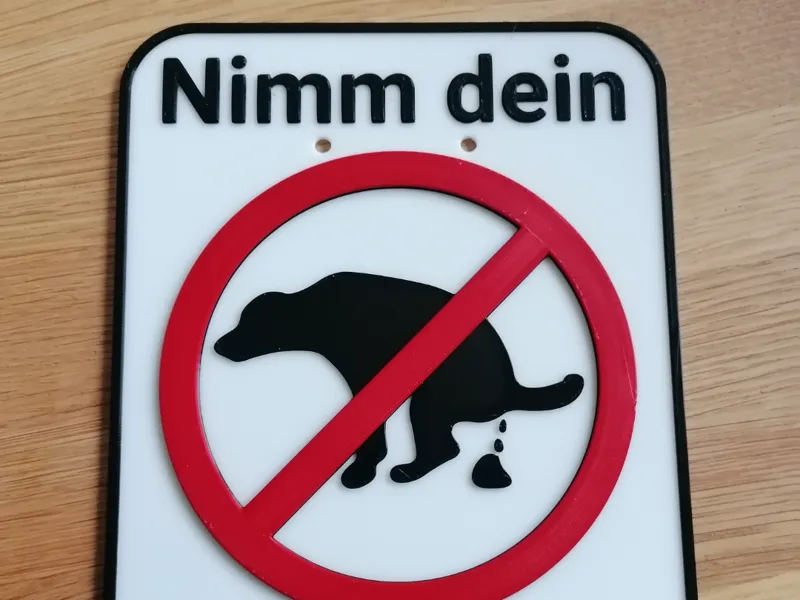 Hundeschild Kein Hundeklo