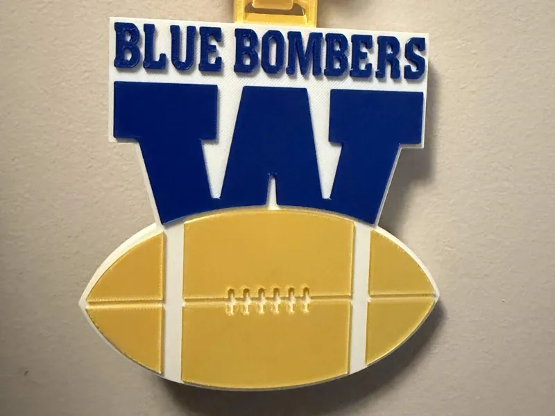 Winnipeg Blue Bombers 68-94 Cuban Link Hype Chain