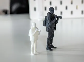 Miniature Photographer/Tourist for your Diorama