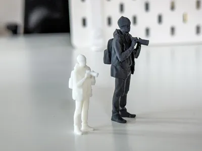 Miniature Photographer/Tourist for your Diorama