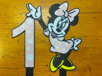 Minnie mouse cake topper birthday 1 year
