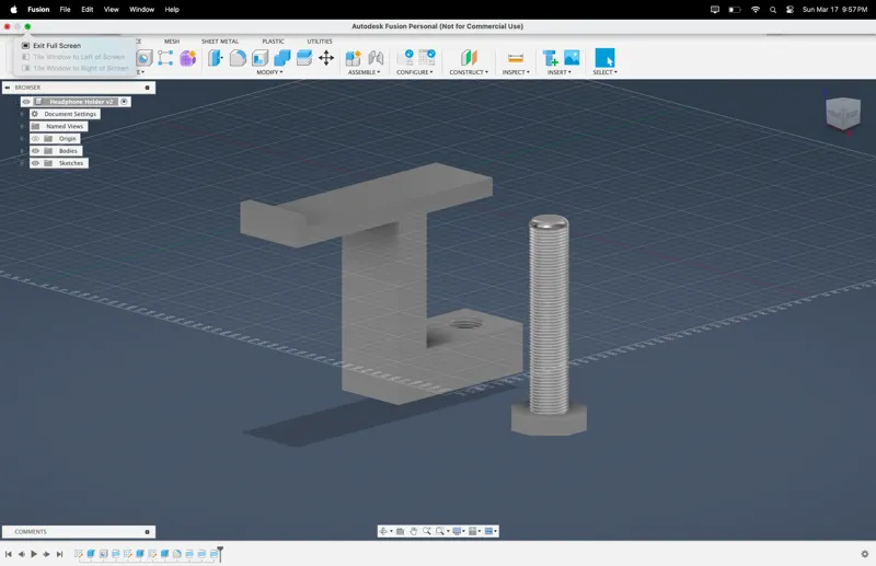 Universal Headphone Mount